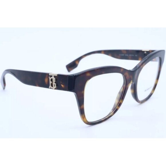 New Burberry B 2388 3002 Tortoise/Gold Cat Eye Eyeglasses Clear Lenses 50mm - Picture 3 of 5